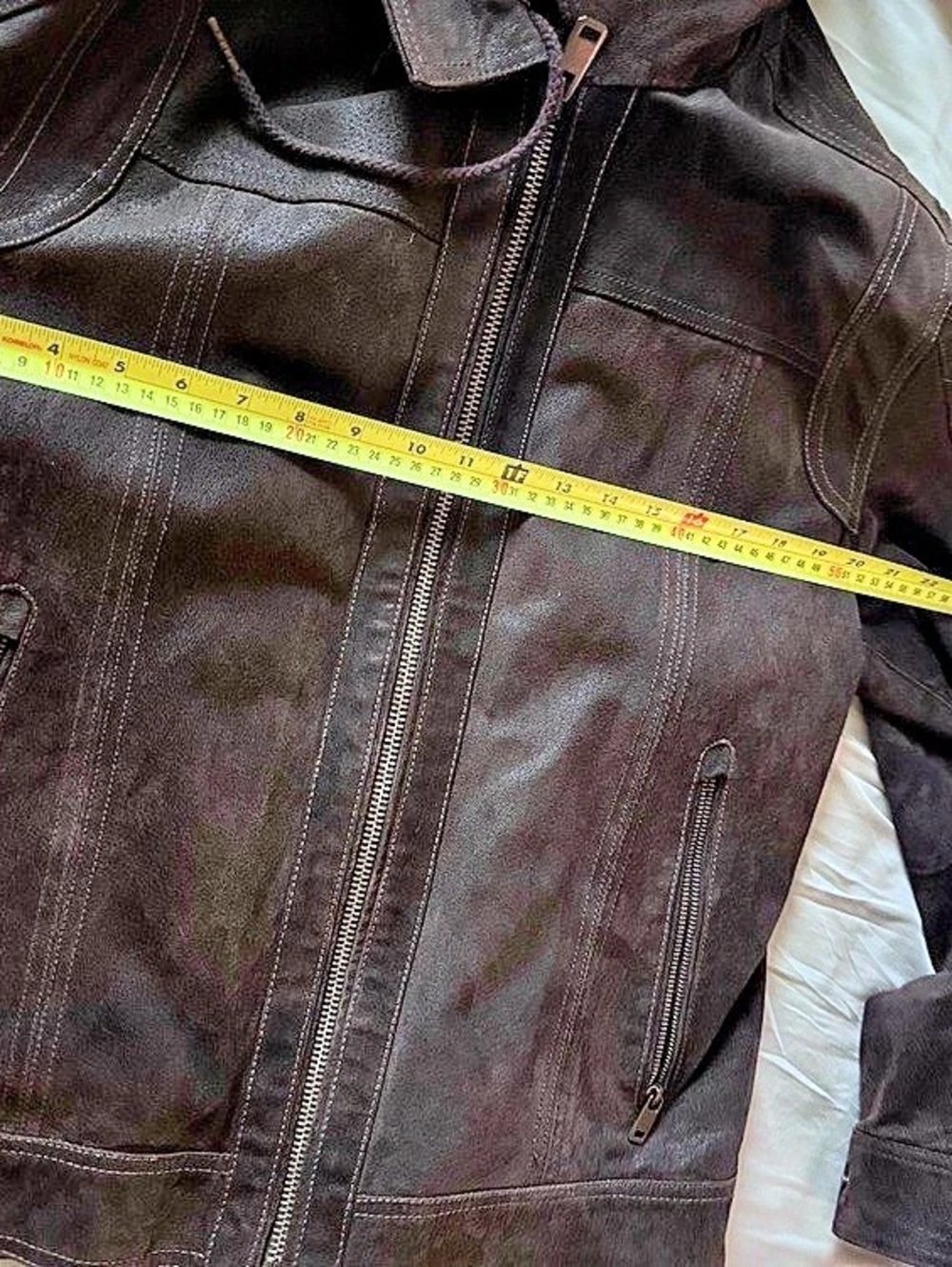 Wilson Vintage USA Leather Moto Jacket Size Large